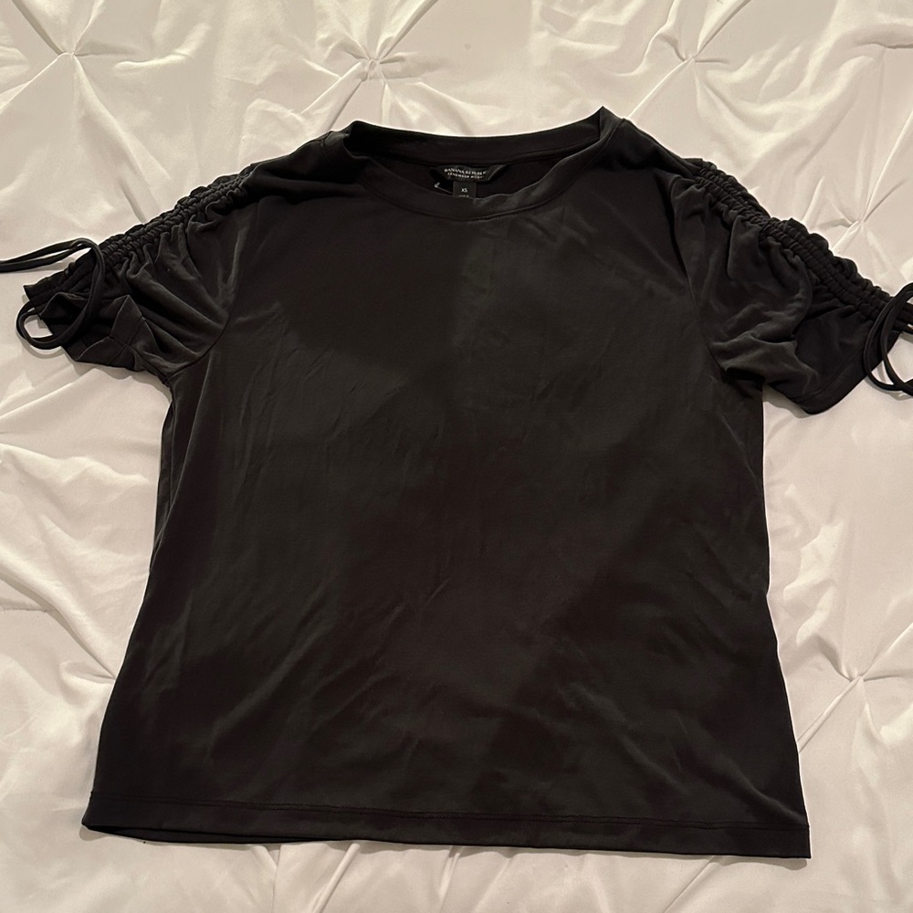 Banana Republic Black Short Sleeve Top
